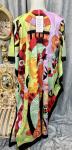 Colorful Kaftan Dress with Matching Jewelry