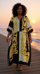 Plus Size V Neck Maxi Kaftan Dress