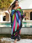 Plus Size Batwing Sleeve Kaftan Maxi Dress