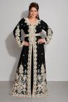 Black Unique Kaftan Evening Gown Dress