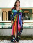 Plus Size Batwing Sleeve Kaftan Maxi Dress