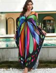 Plus Size Batwing Sleeve Kaftan Maxi Dress