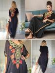Moroccan Plus Size Embroidered Kaftan Dress