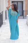 Elegant Plus Size Turquoise Kaftan for Women