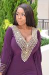 Plus Size Dark Purple Women's Kaftan Nightgown