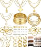 FANDY 137-Piece Gold Jewelry Set for Women