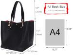 Stylish Black Large Tote Bag for Women