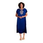 Moroccan Blue Navy Kaftan Dress for Women