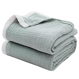 Soft Cotton Muslin 4-Layer Bed Blankets