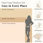 Cozy 100% Cotton Orange Throw Blanket for Couch