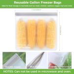 SPLF 6 Pack Leakproof Reusable Freezer Bags