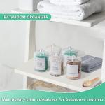 4-Pack Sustainable Bathroom Storage Canisters
