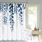 Blue Eucalyptus Floral Shower Curtain 72x72