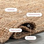Nuloom Ashli Natural Jute Area Rug 7'6" x 9'6