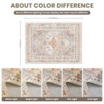 Zesthome 2.4 x 3m Washable Vintage Area Rug