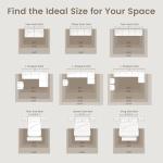 Zesthome 2.4 x 3m Washable Vintage Area Rug