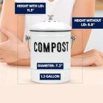 Granrosi Odorless Indoor Compost Bin – 1.3 Gal