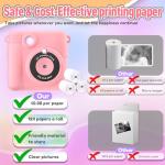 Instant Print Camera for Kids - Pink