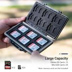 Water-Resistant Memory Card Case for 36 Cards