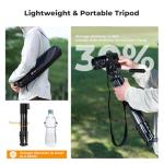 K&F CONCEPT 75" Lightweight Travel Tripod for Cameras