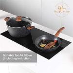 Non-Stick Granite Black Induction Cookware Set, 12 Pieces