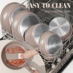 SODAY 15-Piece Stackable Nonstick Cookware Set