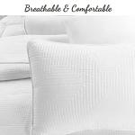 Lightweight All-Season Solid White Quilt Set