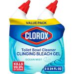 Clorox Ocean Mist Toilet Bowl Cleaner Gel, 24 oz