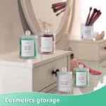 Bathroom Storage Canisters for Cotton Supplies - 4 Pack