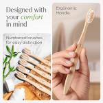 Eco-Friendly Bamboo Toothbrushes, 10 Pack