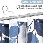 Blue Eucalyptus Floral Shower Curtain 72x72
