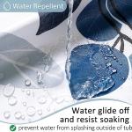 Blue Eucalyptus Floral Shower Curtain 72x72