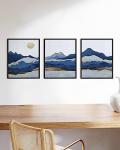 Mountain Wall Art Set - Nature Décor (3 Posters)