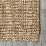 Hand Woven Jute Area Rug - Soft & Durable