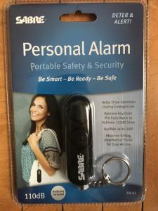 Sealed Sabre Personal Alarm with 110 dB