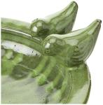 Round Green Ceramic Bird Bath by Esschert Design