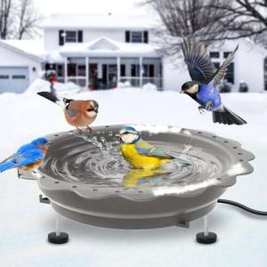 Heated Bird Bath for Winter Outdoor Use