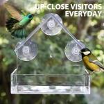 Ram Window Bird Feeder with Suction Cups