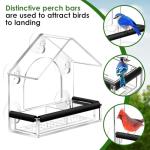 Clear Window Bird Feeder with Strong Suction Cups