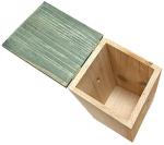 Wooden Bird Nesting Box with Hinged Roof