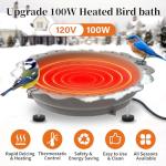 Heated Bird Bath for Winter Outdoor Use