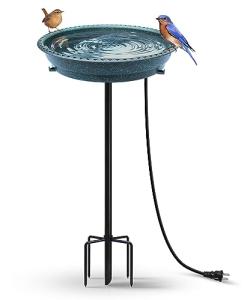 Heated Bird Bath with Metal Base - 75W