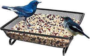 Ram Metal Bird Feeding Tray for Seeds and Nuts