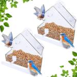 Window Bird Feeder Set with Strong Suction Cups