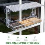 Clear Window Bird Feeder with Strong Suction Cups