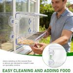 Clear Window Bird Feeder with Strong Suction Cups