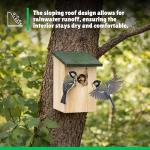 Wooden Bird Nesting Box for Small Wild Birds