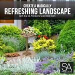 Solar Bird Bath with Fountain - Rustic Bronze