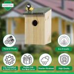 Wooden Bird Nesting Box for Small Wild Birds