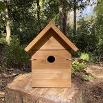 Wooden Birdhouse Nest Boxes with Adjustable Hole Sizes